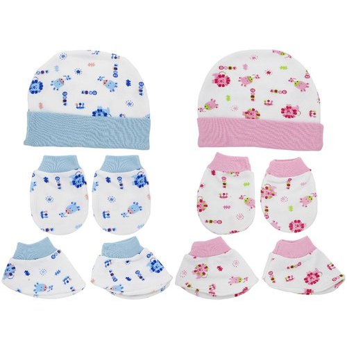 Picture of Newborn Baby Cotton Mitten 1 Set 0-5 Months - Multicolor