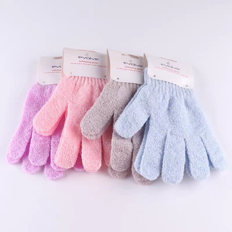 Picture of শাওয়ার স্ক্রাব গ্লাভস ম্যাসেজ স্পঞ্জ ওয়াশ এর জন্য এক্সফোলিয়েট মিট গ্লাভ পিলিং করার জন্য 1 পিস বাথ গ্লাভস - bath sponge-2 Pcs - Multicolor