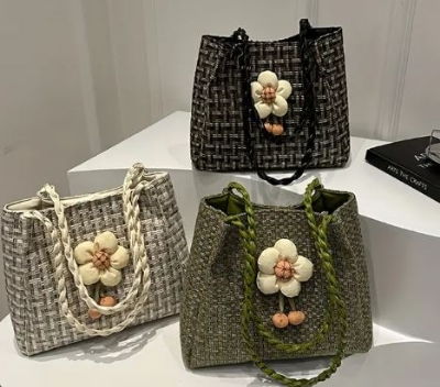 Picture of Canvas Sunflower Tote Fashionable Large Capacity Bag Handbag Stylish Shoulder Bags for Women