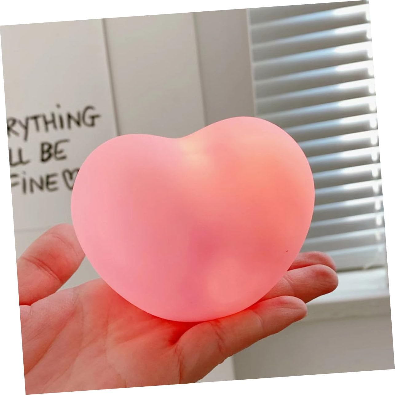 Picture of 1pcs Heart Shaped Night Light, Cute Lamp, Portable Love Heart Lights, Gift for Valentine's Day Anniversary Wedding - Multicolor