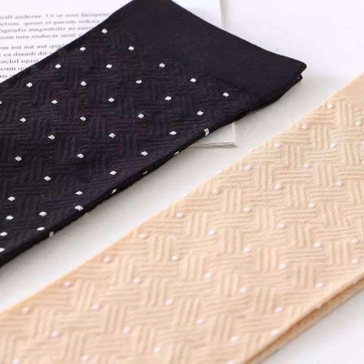 Picture of 2 Pair Women Socks Short Ankle Socks New Fashion Silk Nylon Socks - Multicolor