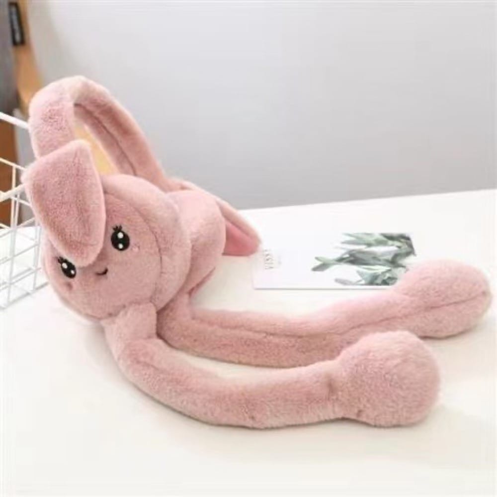 Picture of Bunny Ears Headband Moving Cute Warm Plush Airbag Rabbit Funny Gift Movable Luyo