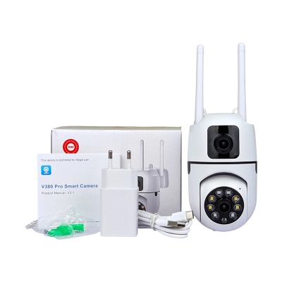 Picture of New V380 Mini Indoor PTZ Dual Lens Camera 4MP HD Smart Home WiFi Security for Baby Monitor Indoor Network Dual Lens Camera
