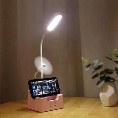 Picture of 4 in 1 Multi-function LED Desk Lamp With Fan