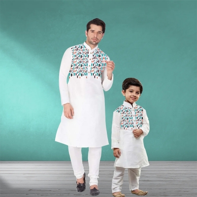 Picture of Father & Son Matching Panjabi Set