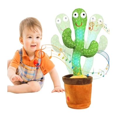 Picture of HelloKimi Singing Dancing Cactus Plush Toy for Kids Rechargeable