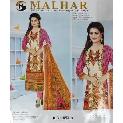 Picture of MALHAR 100% Premium cotton lawn digital printed 3 Piece
