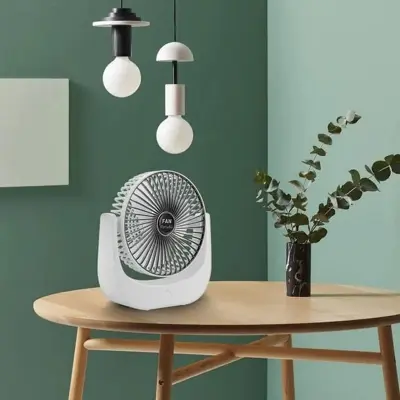 Picture of Desktop Mini Fan, Wide Angle Portable Rechargeable Desk Fan