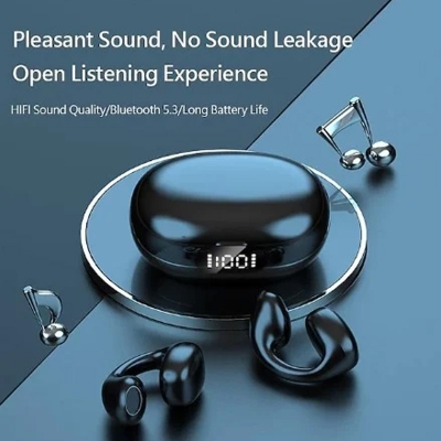 Picture of Painless Wear Ear-clip Earphones, Air Conduction, HiFi Stereo, Clip On Wireless Earphone, Touch Control Model LY22