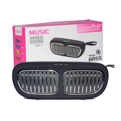 Picture of Portable Wireless Nbs-11 Bluetooth Speaker High Bass and Clear Sound Pendrive Support/Micro SD Card Slot with Built-in Microphone