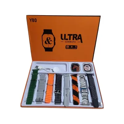 Picture of Y80 Ultra Smartwatch With 8 Strap