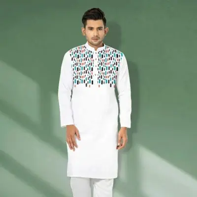 Picture of Colors Printed Stylish Semi Logn Panjabi