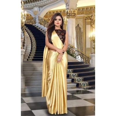 Picture of Solid Color Silk Sharee