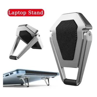 Picture of Metal Foldable Laptop Stand Universal Non-slip Bracket Support for Macbook Pro Air Lenovo Notebook Laptops Mount Holder Feets