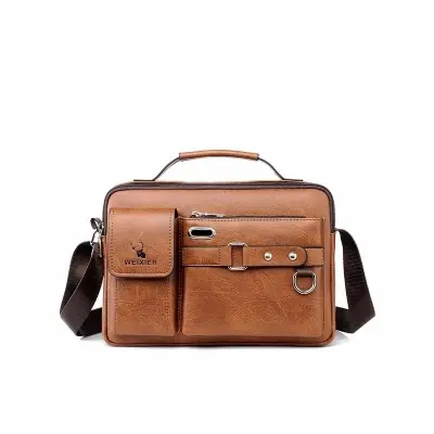 Picture of Men's Pu Leather Shoulder Bag (brown)