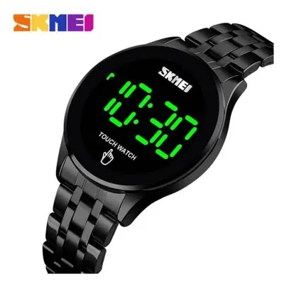 Picture of Skmei 1579 Touch Screen Led Digital Watch Luxury Stainless Steel Men Black Watches - Watch