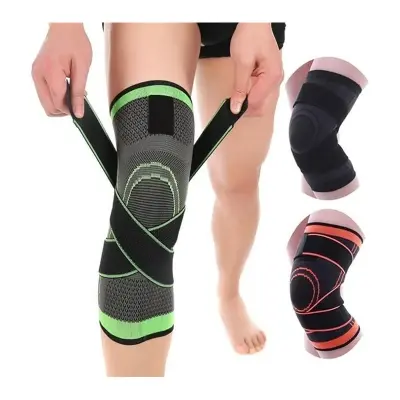 Picture of UNBIT Knee Braces， Kneelet Sports Knee Pads Cycling Man Adjustable Women Compression Elastic Knee Support Fitness Equipment Protective (