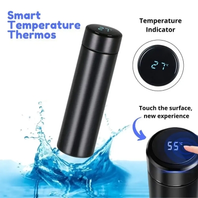 Picture of SMART Digital LED Thermal Flask with Temperature Indicator Stainless Steel Flask