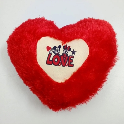 Picture of Heart Shape Red Love Pillow | Send Soft Toys as Gifts