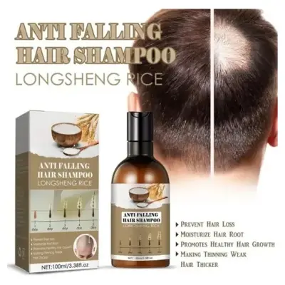 Picture of Rice Water Hair Care Shampoo – Hair Fall Control, Dandruff Removal, Volume Boost, Regrowth & Thickening Formula