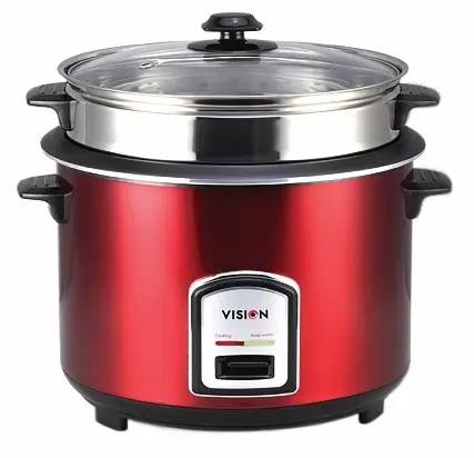Picture of VISION 1.8 Liter Rice Cooker REL-40-06 Stainless Steel (Single Pot) Regular (Red)