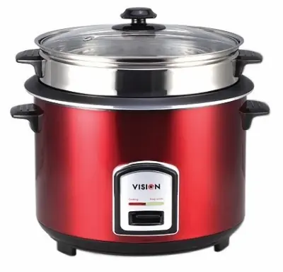Picture of VISION 1.8 Liter Rice Cooker REL-40-06 Stainless Steel (Single Pot) Regular (Red)