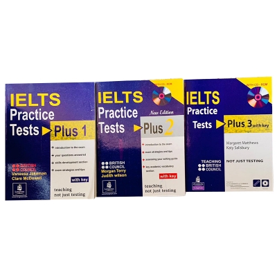 Picture of Practice Tests Plus 1-3 IELTS With Key 3 Books Set Paperback – Bangladeshi Print