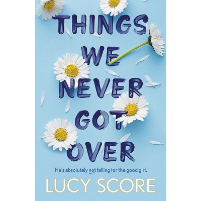 Picture of THINGS WE NEVER GOT OVER (Paperback) Yellow print