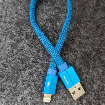 Picture of Lighting Sort Charging Data Cable-Blue