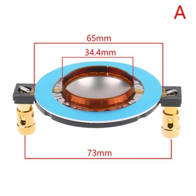 Picture of 34mm Magnet Tweeter Voice Coil Membrane Titanium Film Treble Speaker Repair accessories DIY Parts-Multicolor