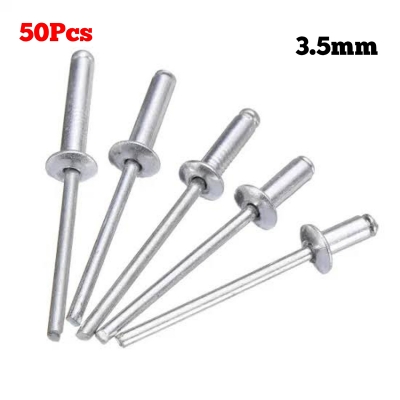 Picture of 50Pcs 3.5mm blind rivets for rivet gun-Silver