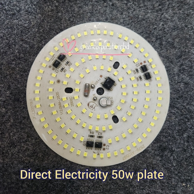 Picture of Ultra Bright Warm White Input Ac 220V 50W Integrated Ic Driver Smd Led Water Proof 50Watt Round Led Board 112Mm White Color Led Smd Board-Multicolor