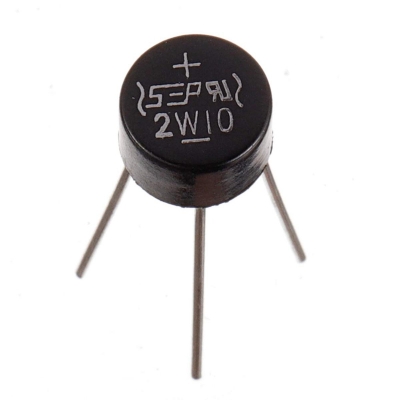 Picture of 4Pcs 2W10 - Bridge Rectifier Diodes, 2A, 1000V, 2W, 2A, Full Wave, Electronic Silicon Diodes-Multicolor