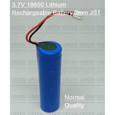 Picture of 3.7V 18650 Lithium Rechargeable Battery 2mm JST-Normal Quality