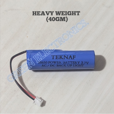 Picture of HEAVY Weight Quality Full 3.7V Battery 18650 Lithium Rechargeable Battery 2mm JST Weight-39gm+
