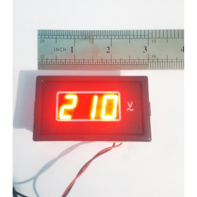 Picture of 220 volt ac meter (Digital volt meter 220vac)-Black