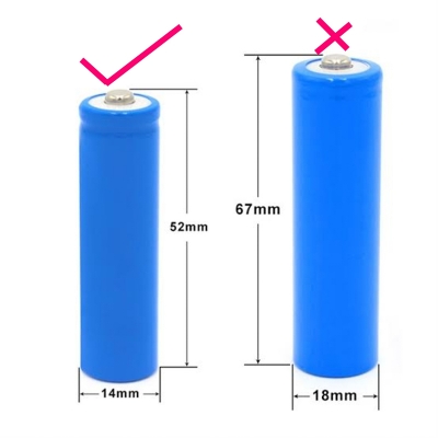 Picture of 3.7V 14500 Lithium Rechargeable Battery-Better Quality-Blue