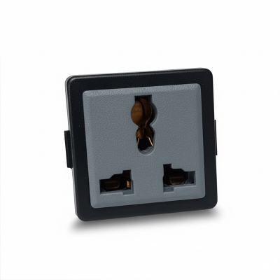 Picture of Panel Mount AC 220v 3 Pin AC Socket For Electrical & Electronics Projects IPS UPS Socket Powerpoints, Switches & Savers