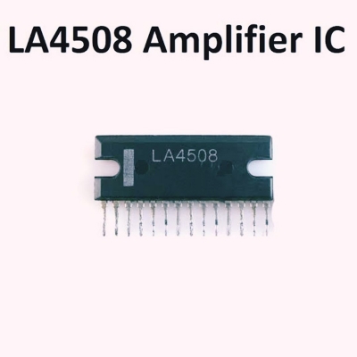 Picture of Audio Power Amplifier LA4508 8.5W 9V 12V ZIP 14 Pin Dual 2 Channels Stereo Audio Board Amplifier IC LA 4508