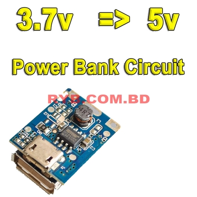 Picture of Mini Power Bank Circuit 5 Volt Lithium Battery Charger Step Up Protection Board Boost Power Module Micro usb Port Li-ion 18650 Charger Board-Multicolor