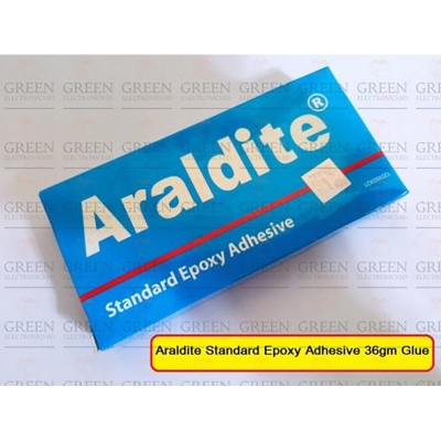 Picture of Araldite Standard Epoxy Adhesive 36gm Standard Araldite Epoxy Glue Use For Plastic Rubber Ceramic Wood Glass Metal Concrete (A+B) Araldite Standard Epoxy Adhesive/Glue/Resin+Hardener/Export Quality/Industrial & domestic use//-Bright