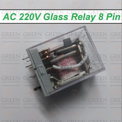 Picture of OMR-ON Thin Pin DC 24V 8 Thin Pin 10A 250VAC Glass Relay LY2 LY2NJ JQX-13F DC24V Coil Power Relay Electromagnetic Relay 8 Pins DPDT 2NO 2NC DC-24V Relay
