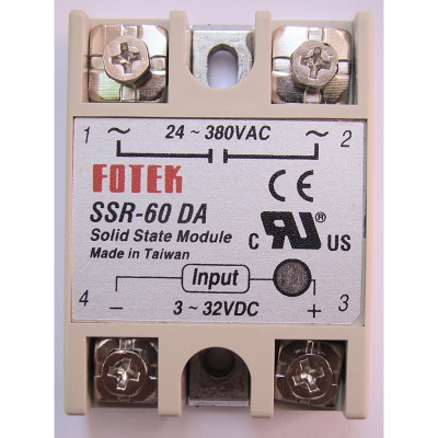 Picture of FOTEK Solid State Relay SSR AC Single Phase DC Control SSR-60 DA, 40DA-SSR-60 DA, SSR- 40DA