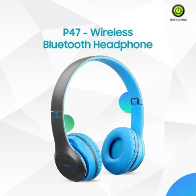 Picture of P47 - Wireless Bluetooth Headphone - Bluetooth Earphone-Blue