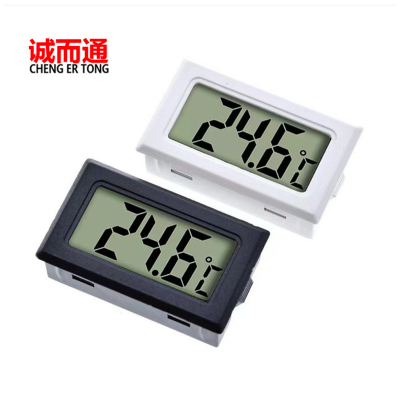 Picture of Mini LCD Digital Thermometer Sensor Temperature Meter for Fridges Freezers Coolers Aquarium Chillers 1M Probe Black-Black, White