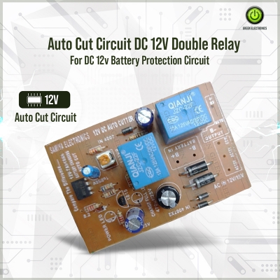 Picture of Auto Cut Circuit DC 12V Double Relay For DC 12v Battery Protection Circuit