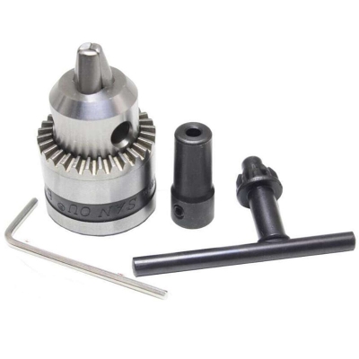 Picture of Electric Drill Drill 0.02-1 / 4 Inch (0.6-6mm) Mount B10 Fit 0.19 Inch (5mm) Motor Shaft Model Power Tool For 775 Motor-Multicolor