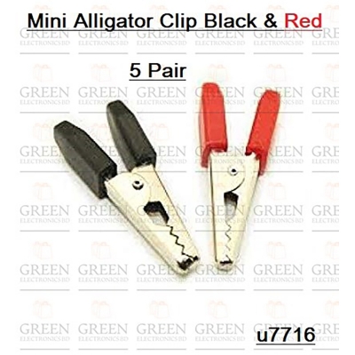 Picture of Mini Alligator Clip Black & Red-5Pair