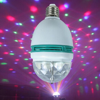 Picture of 360 Degree LED Rotating Bulb Magic Disco Light for Party/Home/Diwali Decoration-White
