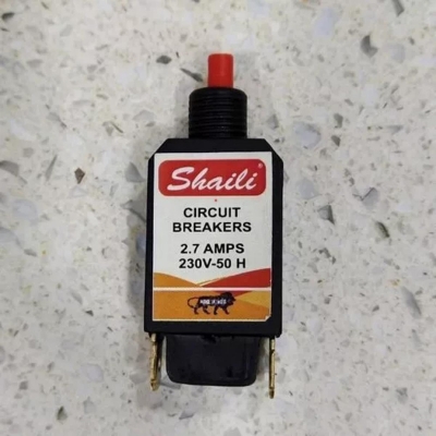 Picture of Grinder RESET SWITCH Mixer Grinder Circuit Breaker 2.7Amp 230V Over Load Protector Reset Blinder Machine Switches For Electrical Mixer Grinder Blender Machine-Black